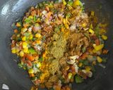 A picture of step 5 of Quinoa Pulao.