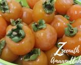 A picture of step 1 of Frozen Persimmons.