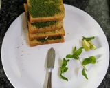 A picture of step 2 of Corn cheese sandwich.