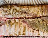 A picture of step 3 of Peppered BBQ St.Louis Ribs.