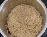 A picture of step 3 of Soya chunks, potato biryani.