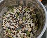A picture of step 4 of Protein Powder with Sunflower seeds n Pumpkin seeds.