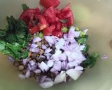 A picture of step 4 of Kala Chana chaat.