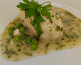 Foto del paso 8 de la receta: Suprema de merluza en salsa verde con guisantes