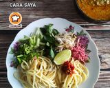 Gambar langkah 17 resipi Laksa Johor (Cara Saya).