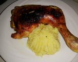 Foto del paso 5 de la receta: Pollo al horno con puré de papas