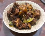 Hình bước làm 5 của món Sườn kho giả cầy :3