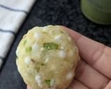 A picture of step 2 of Sabudana Vadas.