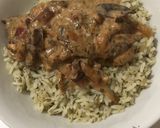 صورة لخطوة 6 من وصفة رز بالشبت و دجاج نباتي فيغن بالكريمه