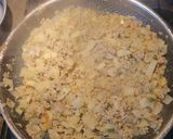 A picture of step 3 of Huevos Rancheros with Green Chorizo and Potatoes.