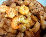 Hình bước làm 2 của món Tôm nõn rang thịt