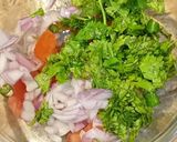 A picture of step 2 of Kiwi And Peanut Salsa.