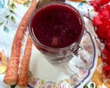 A picture of step 4 of Orange Beetroot and Carrot Juice.