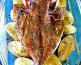 Foto del paso 15 de la receta: Besugo al horno con pasta de curry panang y patatas horneadas
