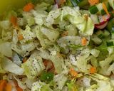 A picture of step 2 of Crunchy salad.