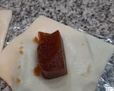Foto del paso 1 de la receta: Pañuelitos de membrillo con almíbar