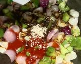 A picture of step 4 of Cabbage Manchurian.