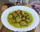 Foto langkah ke 4 dari resep Bola Bola Ayam Opor Santan.