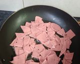 A picture of step 2 of Chicken salami starter.