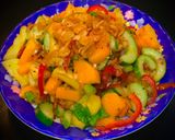 Hình bước làm 6 của món Tropical fruits salad