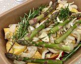 A picture of step 2 of Summer Salmon Traybake.