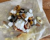 A picture of step 2 of Filo Pastry Pouches with Figs, Feta Cheese, and Mixed Nuts.