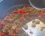 A picture of step 3 of Carrots and flat beens(valor) sabji.