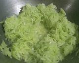 A picture of step 2 of Lauki ki burfi (bottle gourd burfi).