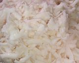 A picture of step 1 of Yam tofu.