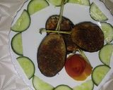 A picture of step 7 of Tawa baigun fry.