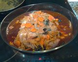 Foto del paso 4 de la receta Pollo a la Barriga, al Vino Tinto con Ciruelas