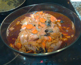 Foto del paso 4 de la receta: Pollo a la Barriga, al Vino Tinto con Ciruelas