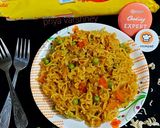 वेज मसाला मैगी (veg masala maggi recipe in Hindi) रेसिपी चरण 4 फोटो