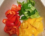 彩椒炒花枝的食譜步驟1照片