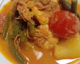 Foto langkah ke 4 dari resep Gulai Udang Kentang Kacang Panjang.