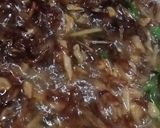 A picture of step 3 of Matar gosht.