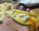 Foto del paso 4 de la receta: Flores de zapallo rellenas -al horno