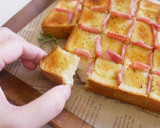 A picture of step 5 of Easy Garlic Bacon Toast with Eye-Catching Pattern!!.