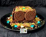 A picture of step 6 of Oreo Bread Cake.