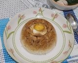 Foto langkah ke 6 dari resep Nasi Tim Telur Asin.