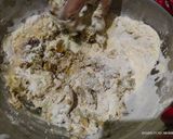 A picture of step 3 of Chakoli Diwali special snacks.