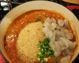 A picture of step 10 of Jambalaya.