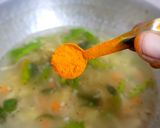 A picture of step 4 of Puri and potato curry.