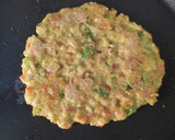 बेसन वेजिटेबल चीला(besan vegetable chilla recipe in hindi) रेसिपी चरण 3 फोटो