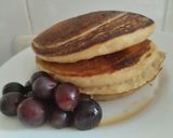 Foto del paso 8 de la receta: Pancakes/Panquecas🥞 vegan@s🧇 de banano/plátano🍌🍇😋
