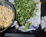 A picture of step 2 of Methi chana daal vada.