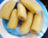 A picture of step 1 of Raw banana poha.