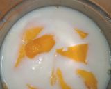 A picture of step 1 of Iced mango milk shake.