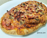 Foto del paso 5 de la receta: Pizza-naan trufada de bacon en airfryer