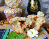 Foto del paso 6 de la receta: Muffins de banana y dulce de leche con cubierta azucarada de coco🥳